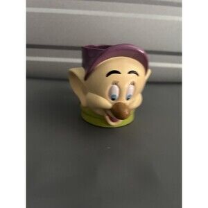 3D Disney Dopey Mug Dwarf Snow White Collectible Cup Plastic Ringling Bros